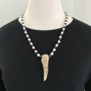 Handmade Antler Necklace